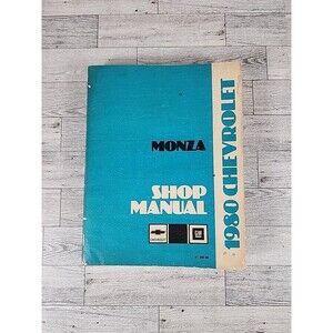 1980 Chevrolet Chevy Monza Shop Service Repair Manual Paperback Book